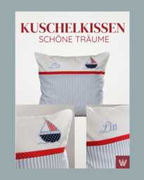 Pillow Cushion Cover Embroidered Boat With Name Embroidery - thumbnail 1