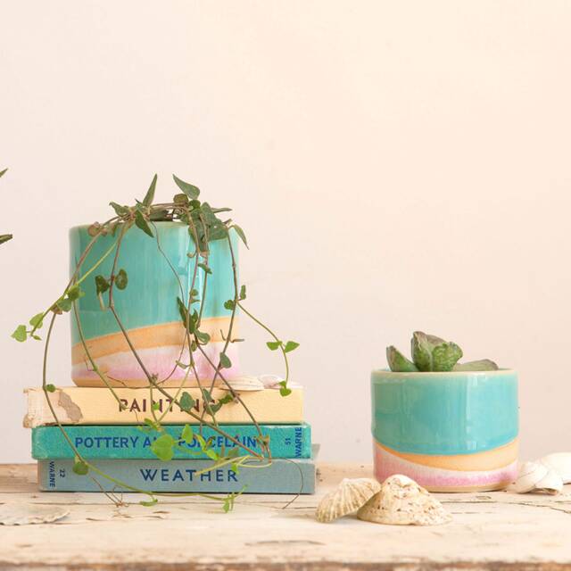 Shoreline Ceramic Plant Pots in 3 Sizes - image 1
