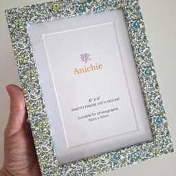 Liberty Tana Lawn Fabric Photo Frame - Handmade Custom Gift Keepsake Unique For Her, Mum, Baby Or Teacher - thumbnail 3