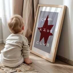 Cool Kids Club Print, Boy's Bedroom Illustration Wall Art, Kid's Room Eclectic Play Print Unframed - thumbnail 2