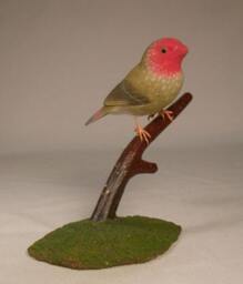 star Finch Hand Carved Wooden Bird - thumbnail 3