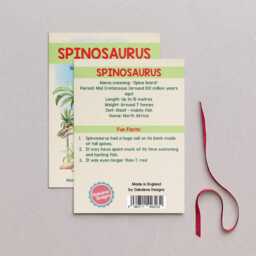 Wooden Spinosaurus Dinosaur Christmas Tree Decoration, Birch Plywood Lover Gift, Keepsake, Watercolour Art - thumbnail 2