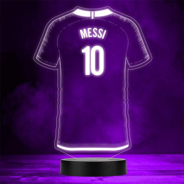 Football Shirt Sports Fan Personalised Gift Colour Night Light 3 - image 1