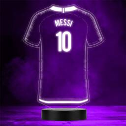 Football Shirt Sports Fan Personalised Gift Colour Night Light 3 - thumbnail 1