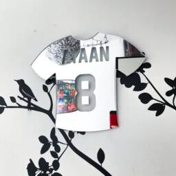 Personalized Football Shirt Mirror Acrylic Nursery Decor - thumbnail 3