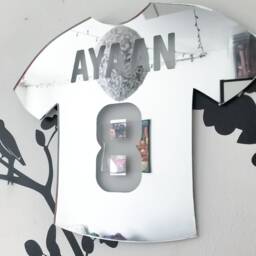 Personalized Football Shirt Mirror Acrylic Nursery Decor - thumbnail 2