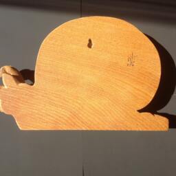 Wood Carving, Wooden Snail, Wonderful Beauty Blooming Snail, Ukraine Author Wood Carving, Exclusive Carving, Beautiful Gift Collectible - thumbnail 4
