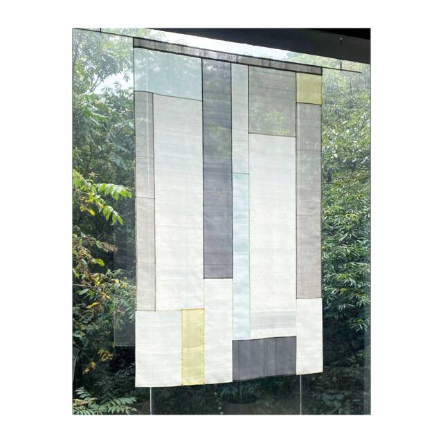 Pojagi Patchwork Shade/Divider Traditional Sheer Silk, Korean Authentic Skills, Customizable Size/Color/Pattern - image 1
