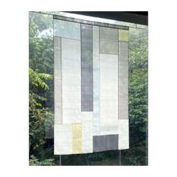 Pojagi Patchwork Shade/Divider Traditional Sheer Silk, Korean Authentic Skills, Customizable Size/Color/Pattern - thumbnail 1