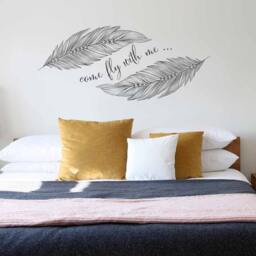 Come Fly With Me Feather Wall Decal - thumbnail 1