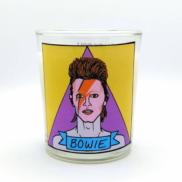 David Bowie Glass Votive Candle // Lgbtq Altar - image 1