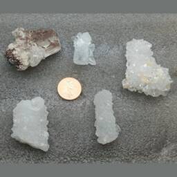 Apophyllite 5Pc - Crystal Specimens Lotapo4 - thumbnail 4