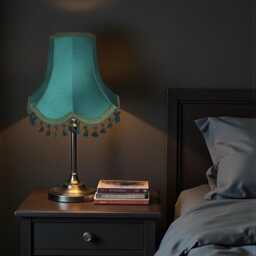 Traditional Dark Green Lampshade Handmade For Table & Floor Standard Lamps Shades, Wall Light Fixtures, Ceiling Pendants - thumbnail 3