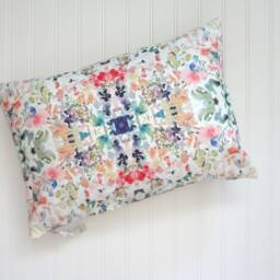 Subtle Moods No.2 Watercolor Design Pillow Cover, Boho Chic, Abstract Pillow, 18x18, 20x20, 22x22, 24x24, 14x20, 14x24, 12x21, 12x26 - thumbnail 2
