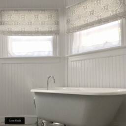 Galbraith & Paul Little Lotus Roman Shade - Shown in Light Vapor-Comes Several Colors - thumbnail 2