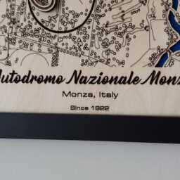 Monza Wall Art Laser Engraved Wood, F1 Italian Gp Gift - thumbnail 3