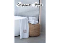 Personalized Embroidered 100% Cotton Towel, Embossed Initial