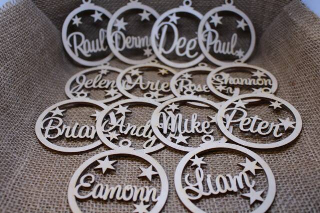 Personalised Christmas Baubles Name Tree Decorations Ornament Custom Xmas Name Best Gifts - image 1