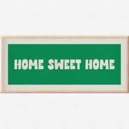 Home Sweet Print - Above Door Wall Art, Hallway Typography Sign, Horizontal Poster, Porch Or Entrance Decor, Housewarming Gift - thumbnail 3