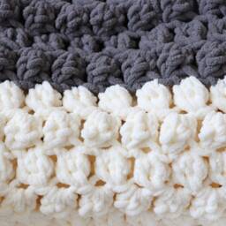 Gray & Cream Baby Blanket, Unisex Bedding, Teddy Bear With Rattle, Neutral Gift, & White Nursery, Security Blanket - thumbnail 2