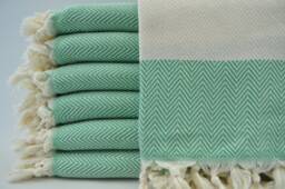 "Turkish Towel, Green Towel, Handmade Towel, 40""x70"