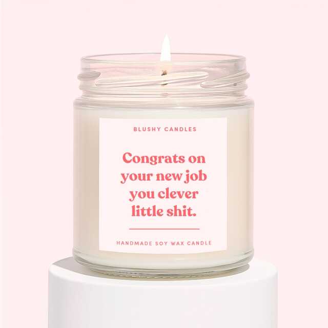New Job Candle - Gift For A Congratulations On Gifts Her - image 1
