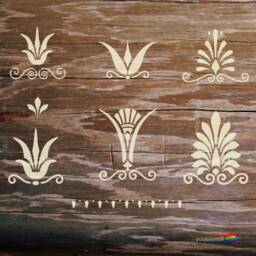 Greek Decorative Motifs Stencil #1 . For Walls, Art & Furniture. St21 - thumbnail 4