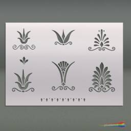 Greek Decorative Motifs Stencil #1 . For Walls, Art & Furniture. St21 - thumbnail 3