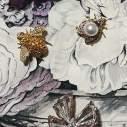 Romantic Style, Lavender Bedding Set, Decorative Pillows, Throw, Drapery in Embroidered Silk & Velvet, By Jane Hall Design - thumbnail 3