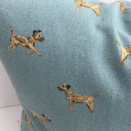 Blue Terrier Cushion, With Hollow Fibre Inner Pad. Dog Lovers Gift, Country Home Decor - thumbnail 3