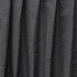 Charcoal Gray Art Silk Curtain Panels, Faux Curtains - Rod Pocket, Grommet, Box Pleat, Three Pinch Tab Top & Plain Ring Top - thumbnail 3