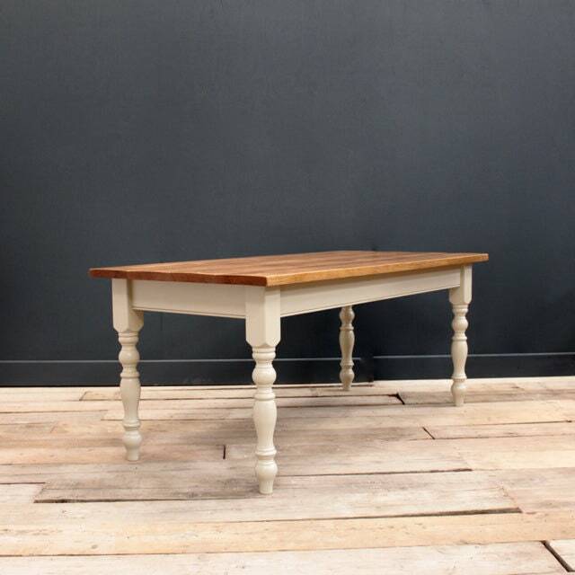 Victorian Farmhouse Scullery Dining Table, Kitchen, Traditional & Hand Made - image 1