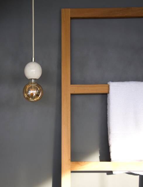 Handmade Marble Pendant Light Minimalist Gold Globe Chandelier - image 1