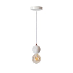 Handmade Marble Pendant Light Minimalist Gold Globe Chandelier - thumbnail 4