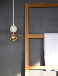 Handmade Marble Pendant Light Minimalist Gold Globe Chandelier