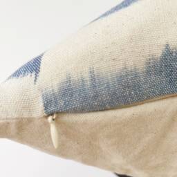 Light Indigo Blue & Natural Pillow Cover - thumbnail 4