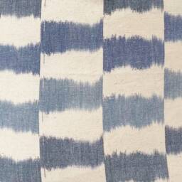 Light Indigo Blue & Natural Pillow Cover - thumbnail 3