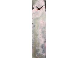 Black & Pink Clock For Wall Modern Home Decor Kitchen, Decorative Art On Glass, Uk, Resin