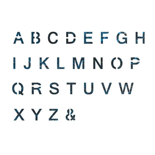 Alphabet Stencil Reusable Template For Wall Art Crafting & Painting Signs #2 - image 1