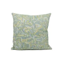 Schumacher - Galina Sky Modern Abstract Mosaic Pointillist Designer Cushion Cover Luxury Throw Pillow Handmade Home D??cor - thumbnail 3