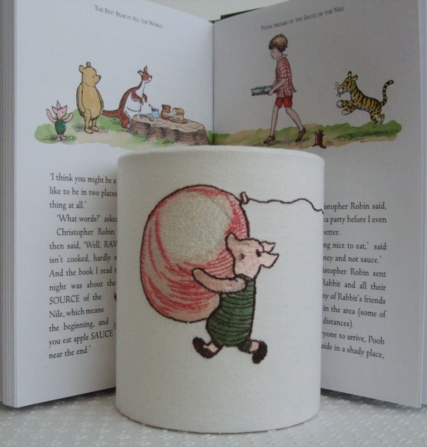 Winnie The Pooh Piglet - Embroidered Nursery Night Light - image 1