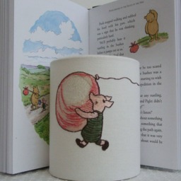 Winnie The Pooh Piglet - Embroidered Nursery Night Light - thumbnail 2