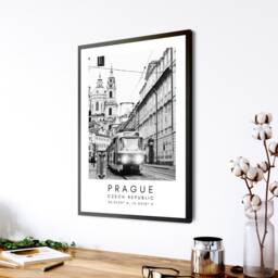 Prague City Print Minimalist Czech Travel Poster - thumbnail 2