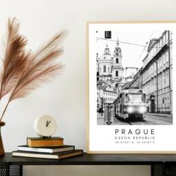 Prague City Print Minimalist Czech Travel Poster - thumbnail 3
