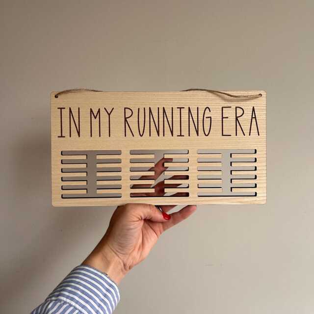 In My Running Era, Medal Holder, Christmas Gift For Runner, Personalised Hanger, Display, Runners Christmas, Xmas - image 1