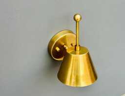 Modern Mid Century Vanity Light Fixture Lamp Antique Brass Wall Sconce Home Decor