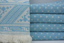 "Turkish Towel, Aztec Towel, Double Face Towel, 36""x70" - thumbnail 1