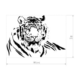 Large Tiger Cat Wild Animal Vinyl Wall Sticker Decal Bedroom Lounge Home Decor - thumbnail 3