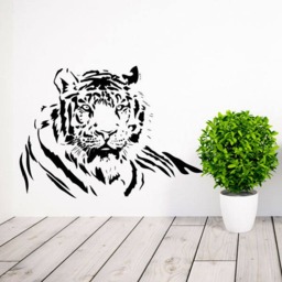 Large Tiger Cat Wild Animal Vinyl Wall Sticker Decal Bedroom Lounge Home Decor - thumbnail 2