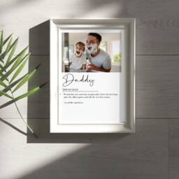 Personalised Daddy Print, Dad Gift, Dad Print, Definition, Best Daddy, Fathers Day Present, Gifts For Dad, Daddy Print - thumbnail 2